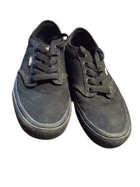 Vans Men's Black Canvas Low-Top Sneakers